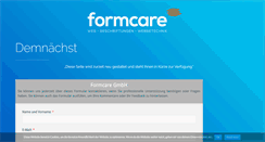 Desktop Screenshot of formcare.ch